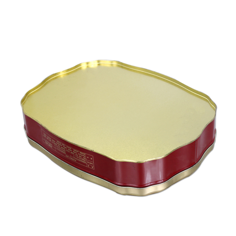 irregular shaped tin for moon cake packaging